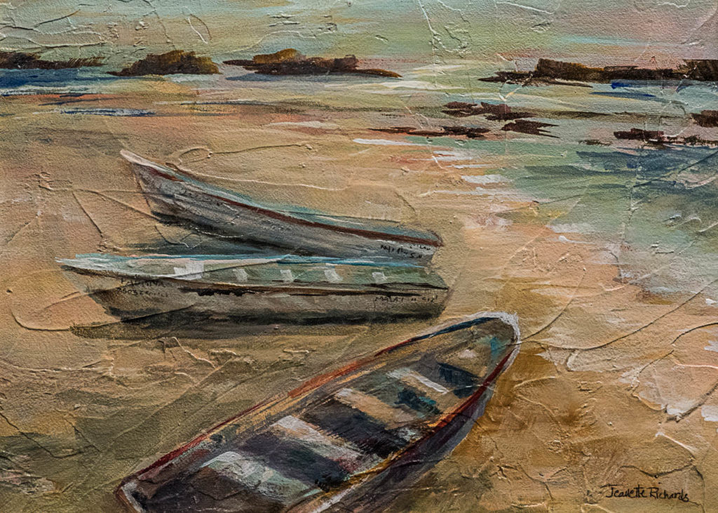 painting of sail boats