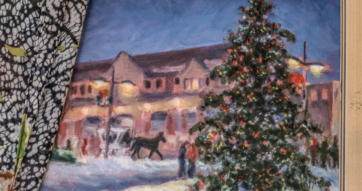 painting of Christmas scene
