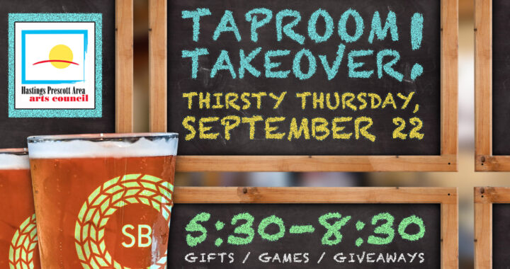 ad for upcoming taproom event